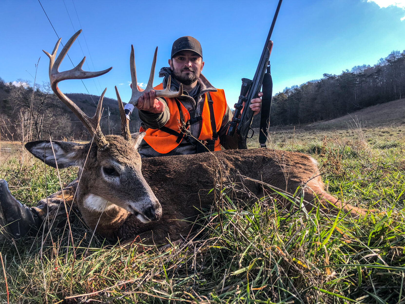 Josh Crawford shows off his West Virginia 10-point buck.
